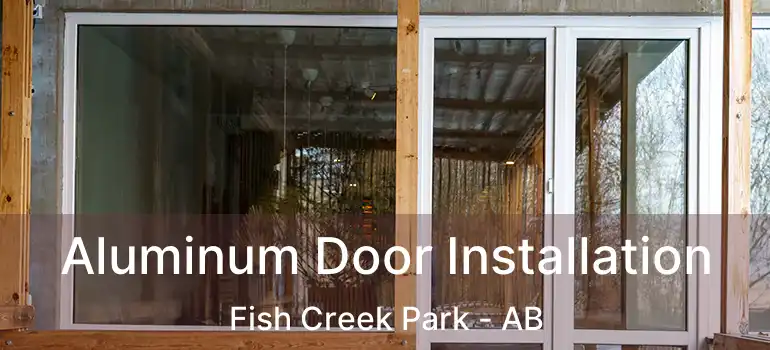  Aluminum Door Installation Fish Creek Park - AB