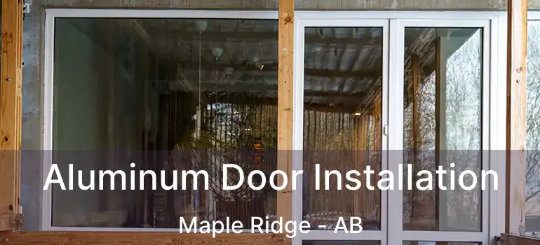  Aluminum Door Installation Maple Ridge - AB