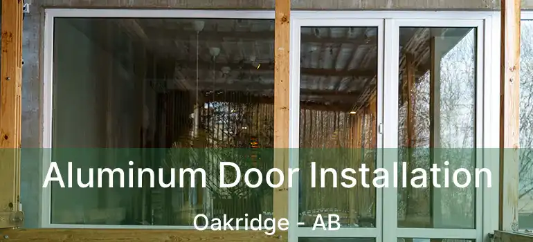  Aluminum Door Installation Oakridge - AB