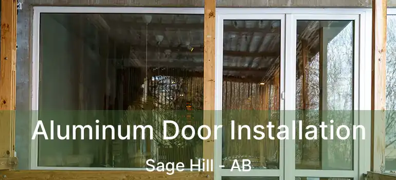  Aluminum Door Installation Sage Hill - AB