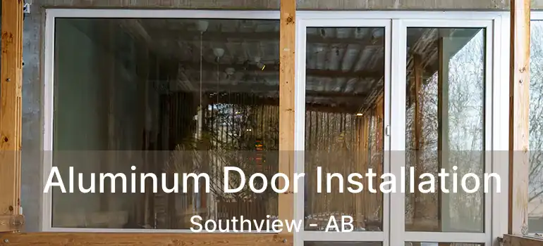  Aluminum Door Installation Southview - AB