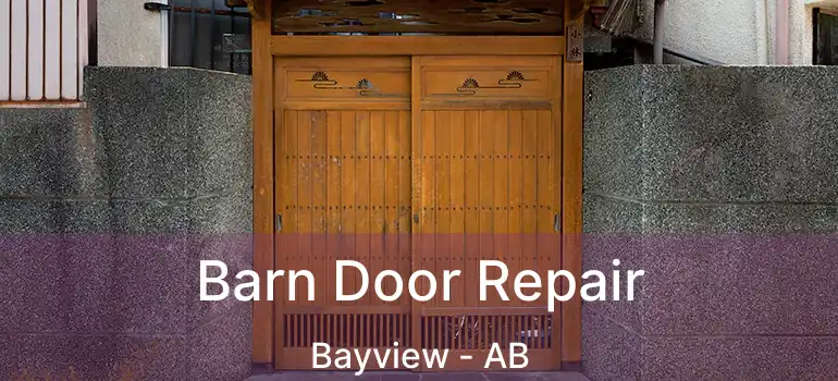  Barn Door Repair Bayview - AB