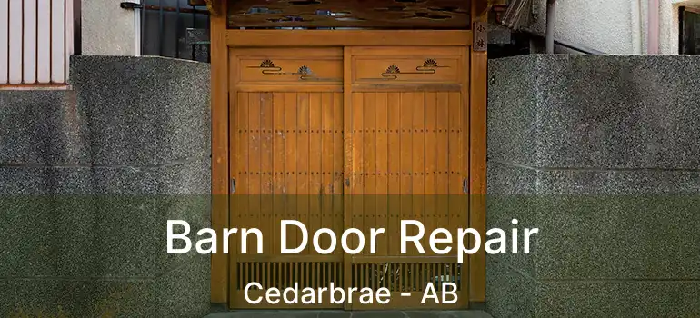  Barn Door Repair Cedarbrae - AB