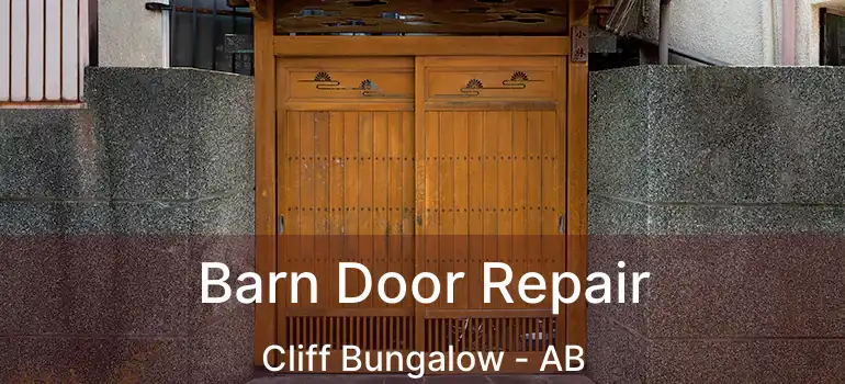  Barn Door Repair Cliff Bungalow - AB