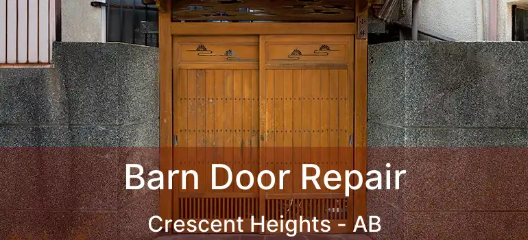  Barn Door Repair Crescent Heights - AB