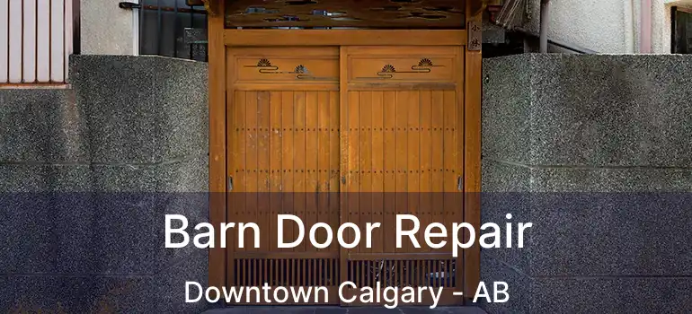  Barn Door Repair Downtown Calgary - AB
