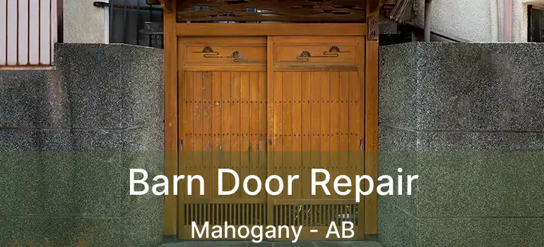  Barn Door Repair Mahogany - AB