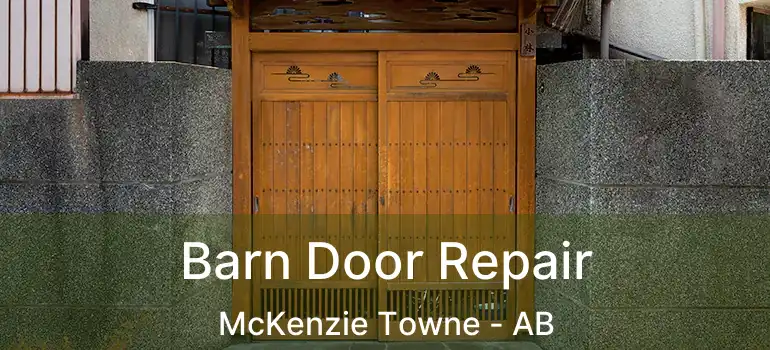  Barn Door Repair McKenzie Towne - AB