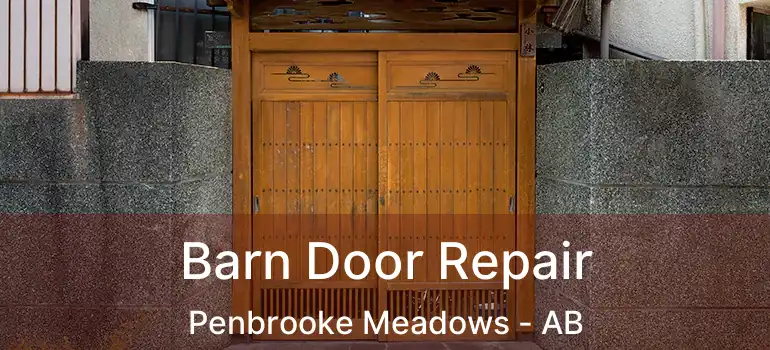  Barn Door Repair Penbrooke Meadows - AB