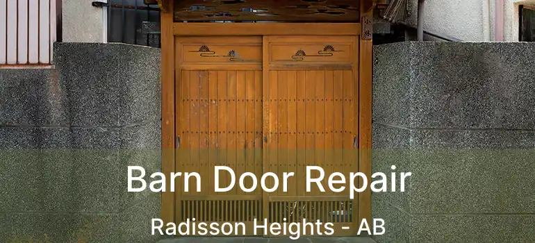  Barn Door Repair Radisson Heights - AB