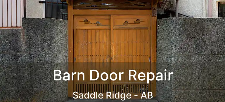  Barn Door Repair Saddle Ridge - AB