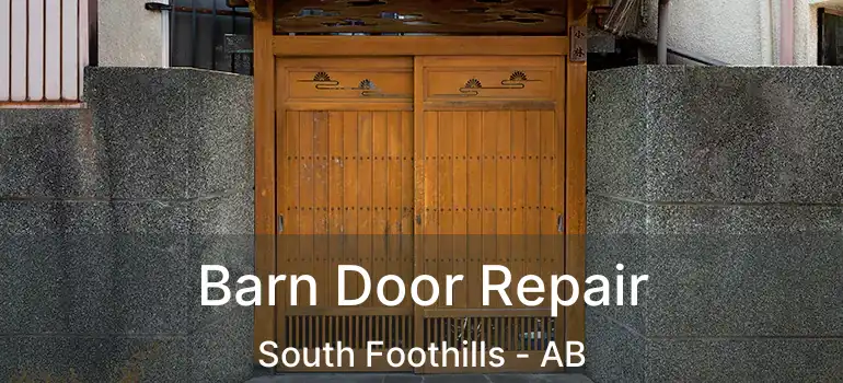  Barn Door Repair South Foothills - AB
