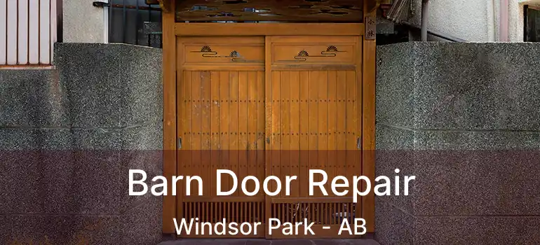  Barn Door Repair Windsor Park - AB