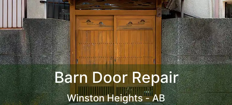  Barn Door Repair Winston Heights - AB