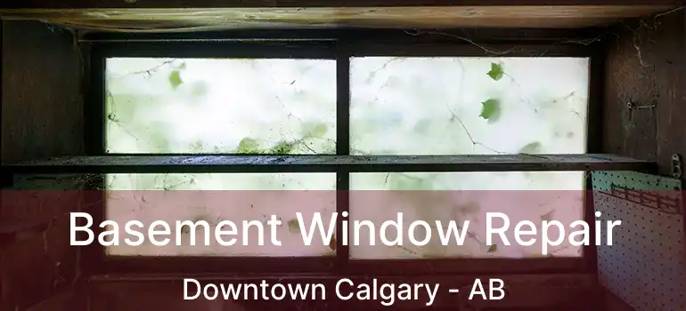  Basement Window Repair Downtown Calgary - AB