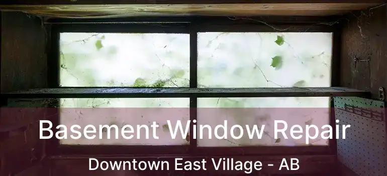  Basement Window Repair Downtown East Village - AB