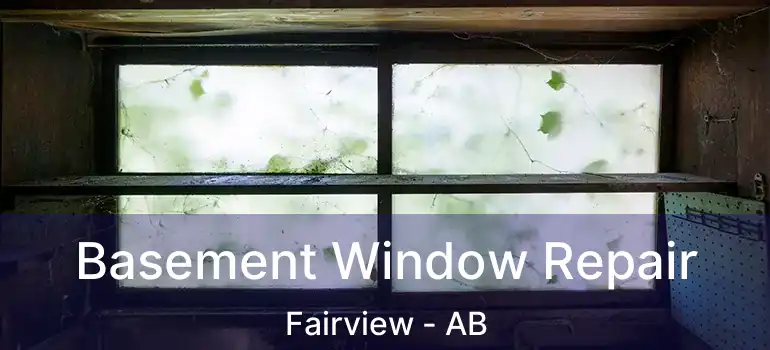  Basement Window Repair Fairview - AB