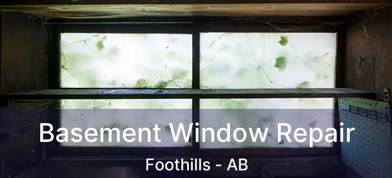  Basement Window Repair Foothills - AB