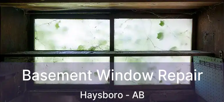  Basement Window Repair Haysboro - AB