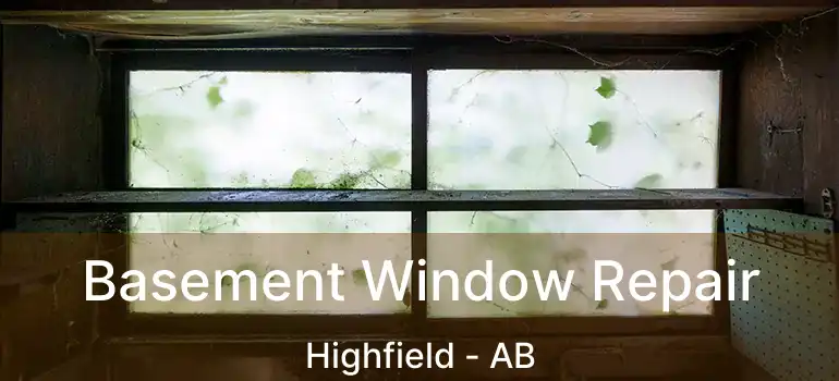  Basement Window Repair Highfield - AB