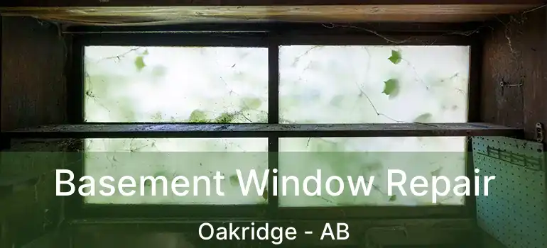  Basement Window Repair Oakridge - AB