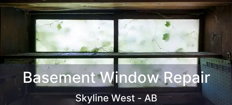  Basement Window Repair Skyline West - AB