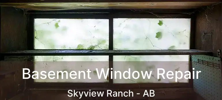  Basement Window Repair Skyview Ranch - AB