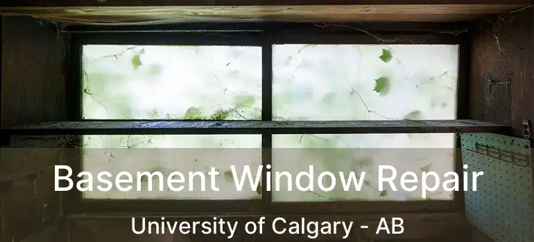  Basement Window Repair University of Calgary - AB