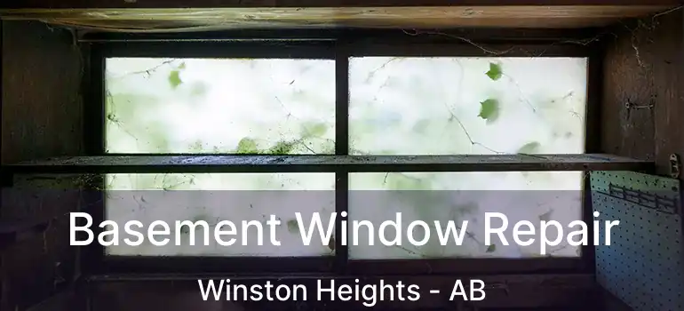  Basement Window Repair Winston Heights - AB