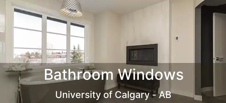  Bathroom Windows University of Calgary - AB