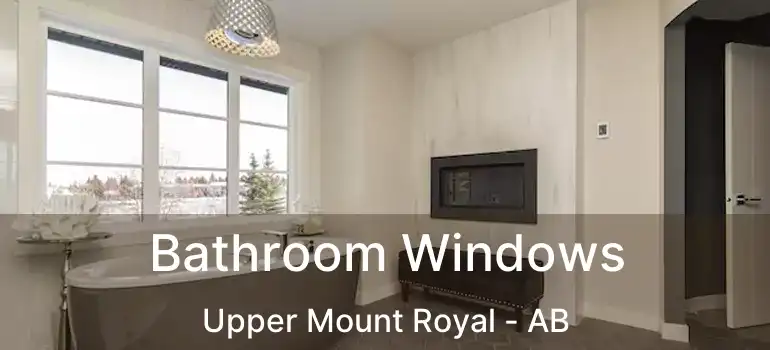  Bathroom Windows Upper Mount Royal - AB