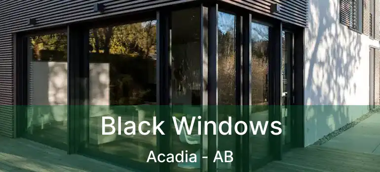  Black Windows Acadia - AB