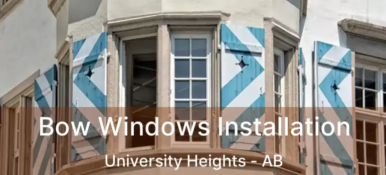  Bow Windows Installation University Heights - AB