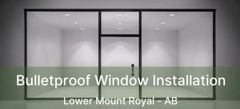  Bulletproof Window Installation Lower Mount Royal - AB
