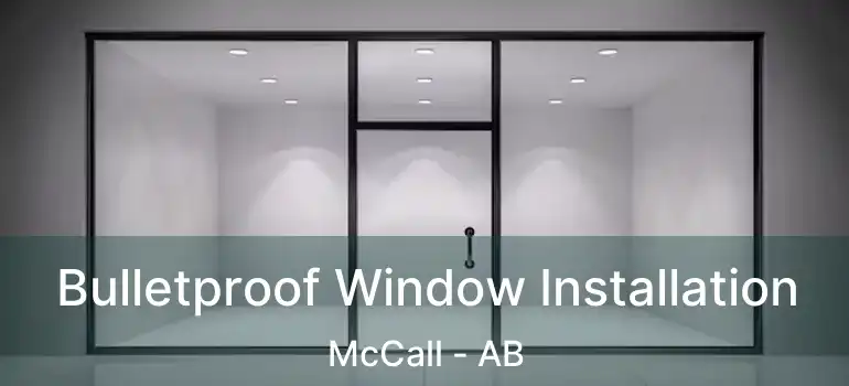  Bulletproof Window Installation McCall - AB