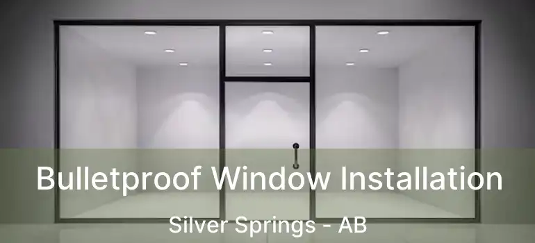  Bulletproof Window Installation Silver Springs - AB