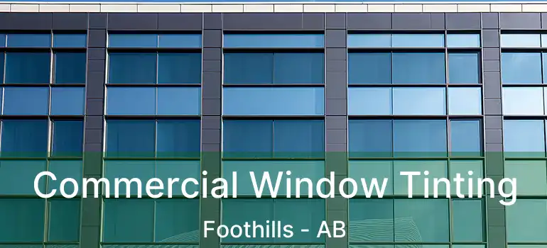  Commercial Window Tinting Foothills - AB