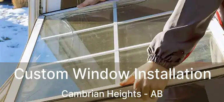  Custom Window Installation Cambrian Heights - AB