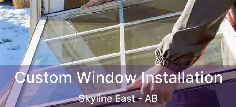  Custom Window Installation Skyline East - AB