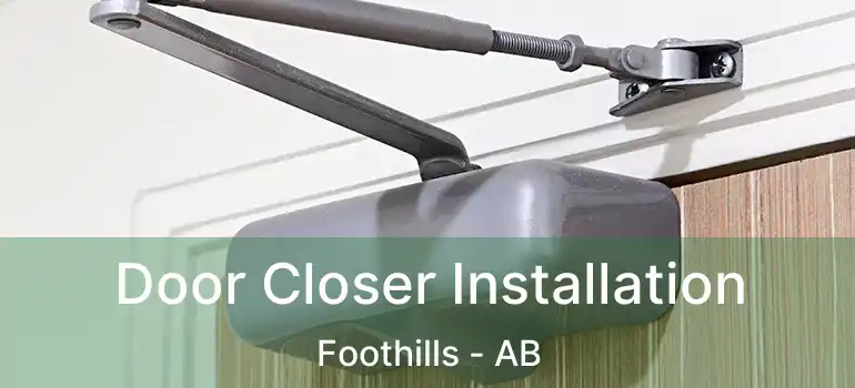  Door Closer Installation Foothills - AB