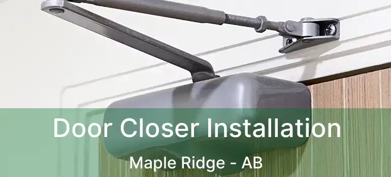  Door Closer Installation Maple Ridge - AB