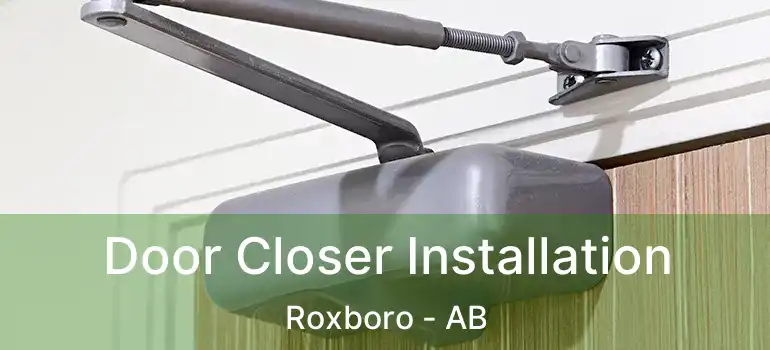  Door Closer Installation Roxboro - AB