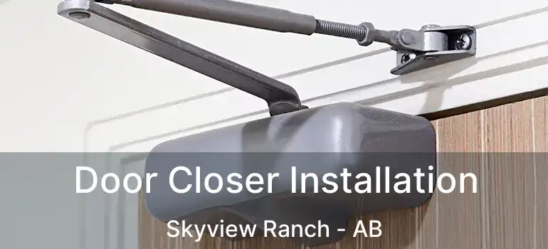  Door Closer Installation Skyview Ranch - AB