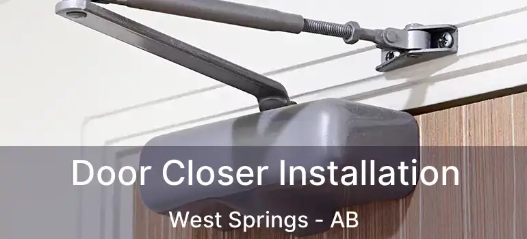  Door Closer Installation West Springs - AB