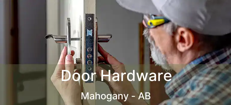  Door Hardware Mahogany - AB