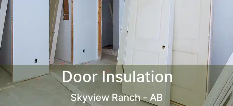  Door Insulation Skyview Ranch - AB
