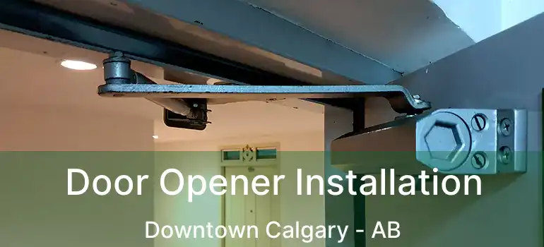  Door Opener Installation Downtown Calgary - AB