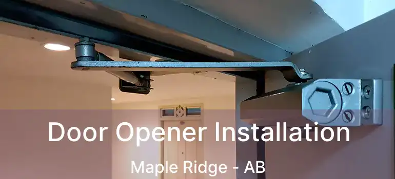  Door Opener Installation Maple Ridge - AB