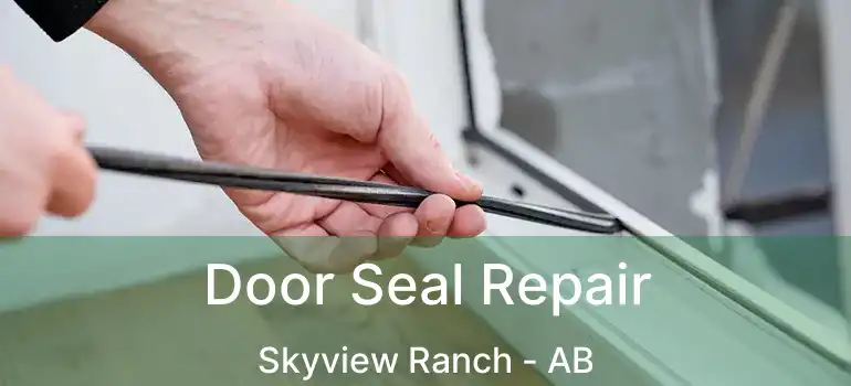  Door Seal Repair Skyview Ranch - AB