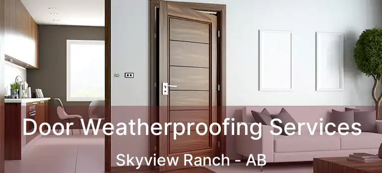  Door Weatherproofing Services Skyview Ranch - AB
